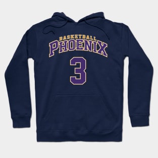 Phoenix Basketball - Player Number 3 Hoodie